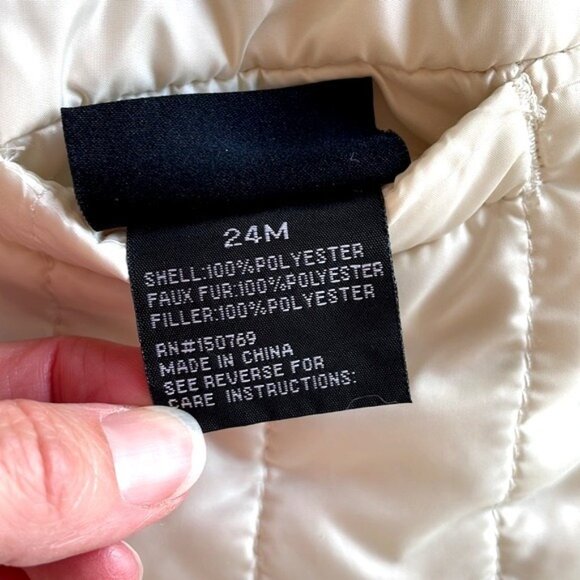 Me Jane Mini Toddler Girls Fleece Lined Puffer Jacket 24m Outdoor Winter - Picture 4 of 6